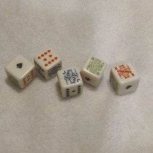 Vintage Poker Dice